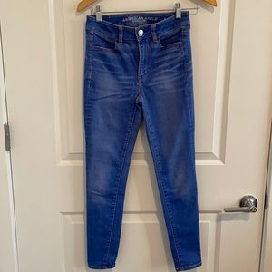 AE high waisted skinny stretch jeans